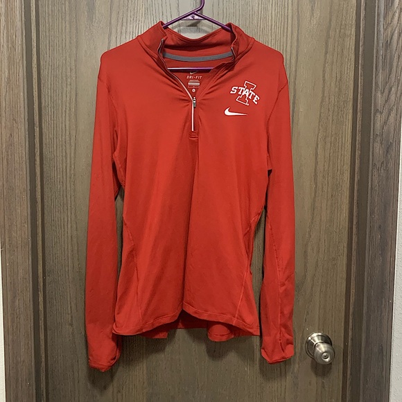 Nike Tops - Nike women’s half zip Iowa State Dri-fit jacket
